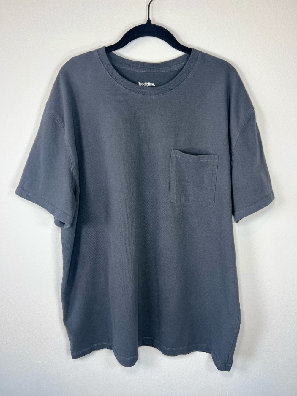 Goodfellow & Co Heavyweight Pocket T-Shirt Gray Short Sleeves Classic Work Large